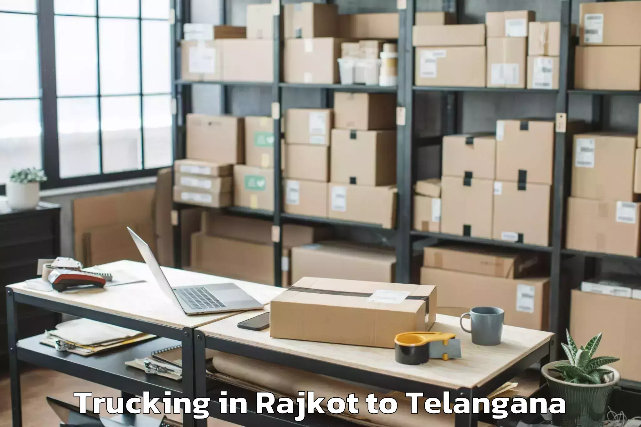 Expert Rajkot to Mahabub Nagar Trucking